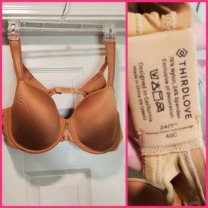 NWOT Third Love 24/7 bra 40C